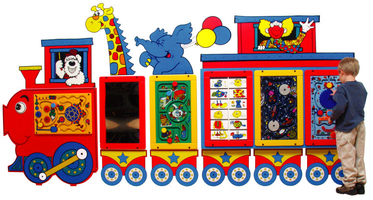 Circus Train Wall Panel Set